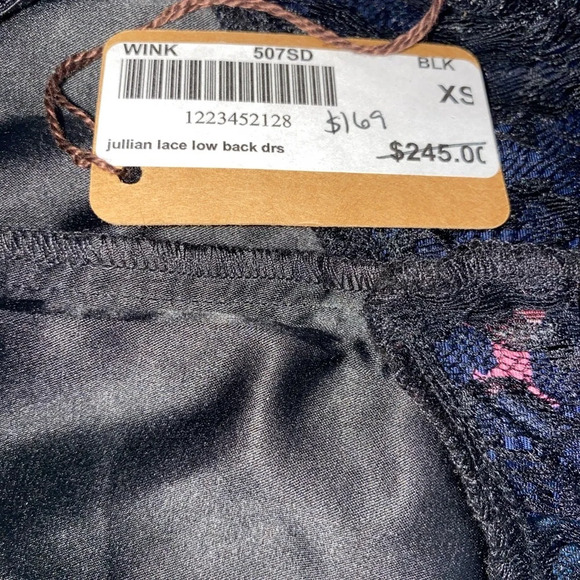 Wink women’s black lace cocktail dress NWT XS - Picture 3 of 3